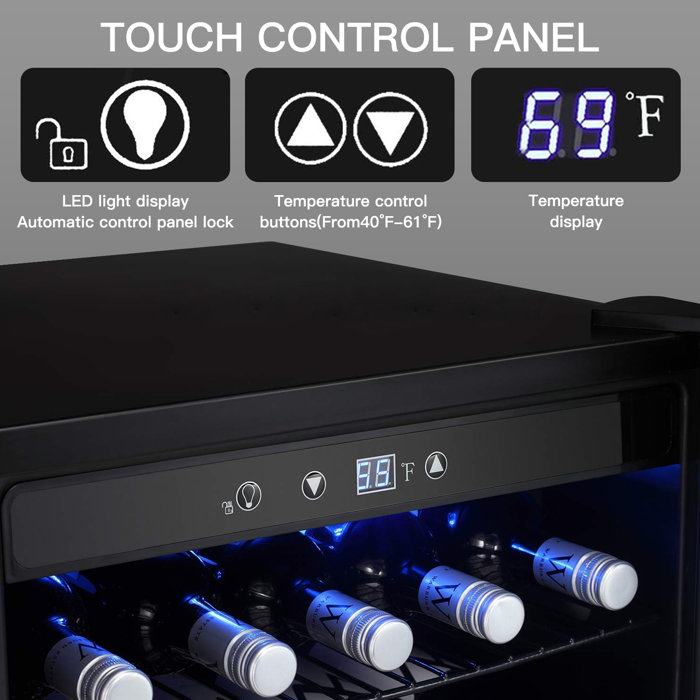 YUKOOL 4.4cu.ft Single Zone Freestanding Wine & Beverage Refrigerator